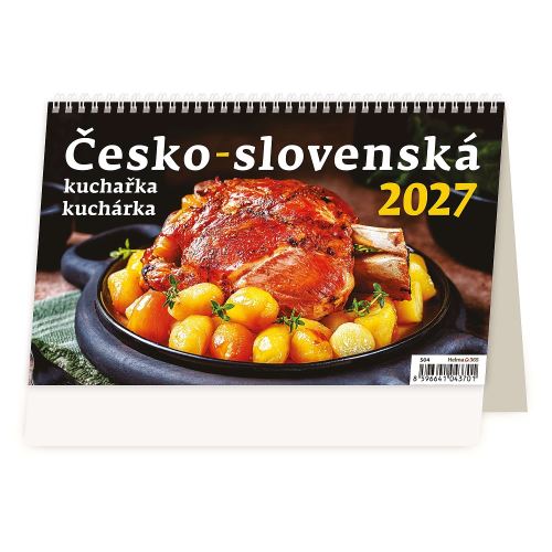 Stolní kalendář 2027 – Česko-slovenská kuchařka týdenní kalendář