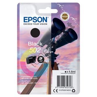 Inkoustová cartridge Epson C13T02V14010, XP-5100, XP-5105, black, 502, originál