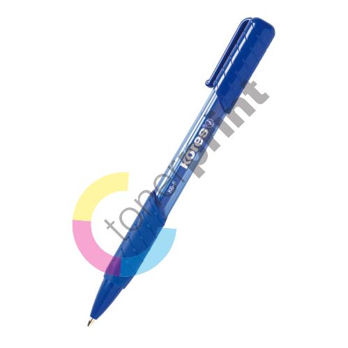 Kuličkové pero Kores K6 Pen Soft Grip, mechanické, modré 2