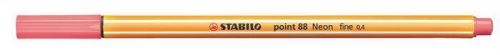 Liner STABILO Point 88, 0,4mm, neonově červená