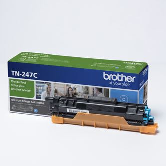 Brother originální toner TN-247C azurový pro DCP-L3510CDW, DCP-L3550CDW | 2 300 stran
