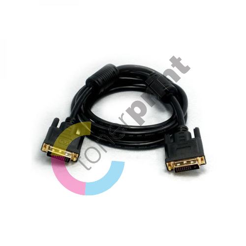 Kabel DVI-D (dual link), 24+1 M/24+1 M, 20 m, feritové stínění, pozlacené konektory 1