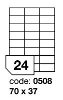 Samolepící etikety Rayfilm Office 70x37 mm 100 archů R0100.0508A Samolepící etikety Rayfilm Office 70x37 mm 100 archů R0100.0508A