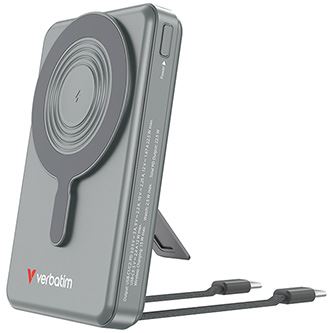 Verbatim Charge 'n' Go powerbanka 10 000 mAh, 45 W PD, 2× USB-C, kabely, displej