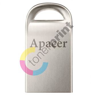Apacer USB flash disk, USB 2.0, 64GB, AH115, stříbrný, AP64GAH115S-1, USB A, s poutkem