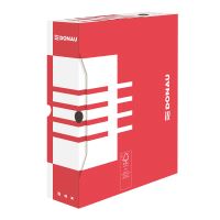 Archivační box Donau, A4/80 mm, lepenka, červený