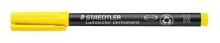Permanentní popisovač Staedtler Lumocolor 317 M, žlutá, 1 mm, OHP