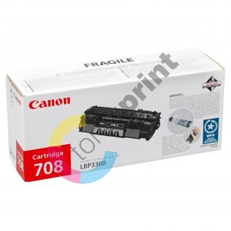 Toner Canon CRG-708, LBP-3300, černá, CRG708, originál