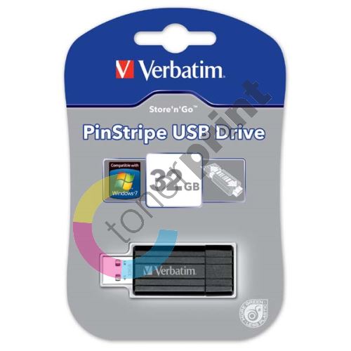 Verbatim 32GB Store n Go PinStripe, USB flash disk 2.0, 49064, černá 1