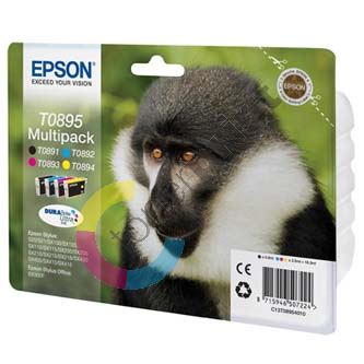 Inkoustová cartridge Epson C13T08954010, Stylus S20/SX200/SX400, CMYK, originál