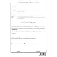 Dohoda o rozvázání pracovního poměru, volný list A4, OP1135