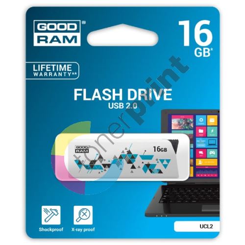 Goodram UCL2 16GB, USB flash disk 2.0, bílá 1