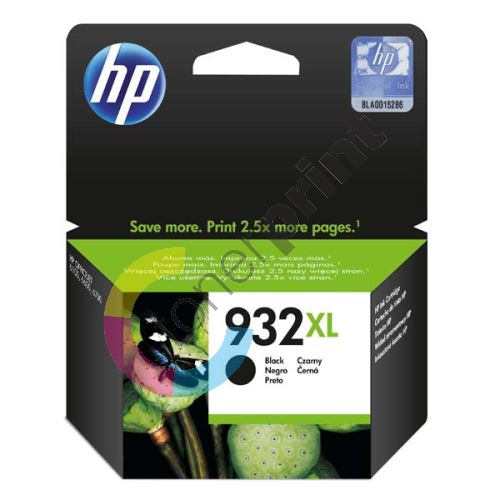 Cartridge HP CN053AE, black, No.932XL, originál 1