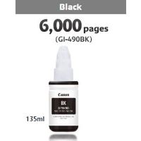 Inkoust Canon GI-490 PGBK 0663C001, black, 135 ml, 6 000 stran, originál Inkoust Canon GI-490 PGBK 0663C001, black, 135 ml, 6 000 stran, originál