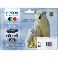 Inkoustové cartridge Epson 26XL, C13T26364010, PB/C/M/Y, XP-600/XP-700/XP-800, originál