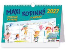 Stolní kalendář 2027 – Maxi rodinný plánovací týdenní kalendář (3)