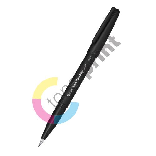 Pentel Brush Sign Pen Pigment SESP15 šedý 4
