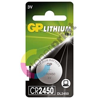 Baterie lithiová, CR2450, 3V, GP, blistr, 1-pack