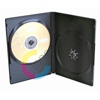 Obal, box na 2 ks DVD, černý, 9mm, 100-pack 1
