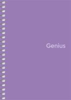 Spirálový sešit Shkolyaryk Genius, čtverečkovaný, mix, A6, 80 listů, PP desky (1)