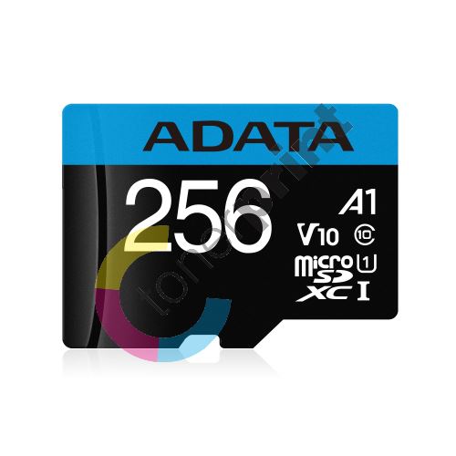256GB ADATA MicroSDXC UHS-I 100/25MB/s + adapter 1
