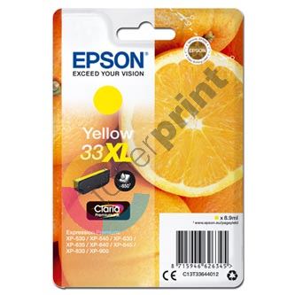 Inkoustová cartridge Epson C13T33644012, Expres. Home XP-530, yellow, 33XL, originál