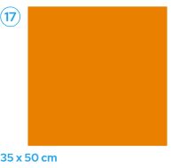 Barevný papír 35 × 50 cm, 300 g/m2, oranžový