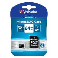 Verbatim Micro Secure Digital Card, 64GB, Class 10,