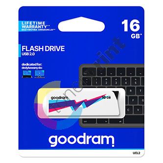 16GB Goodram UCL2, USB flash disk 2.0, bílá