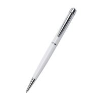 Kuličkové pero Art Crystella Lily Pen, bílá s bílými krystaly Swarovski, 13cm