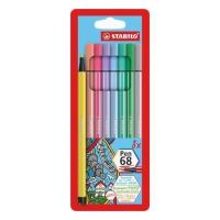 Fixy STABILO Pen 68, 1mm, 8 pastelových barev (1)