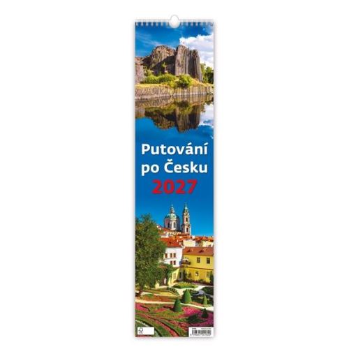 Nástěnný kalendář - Putování po Česku 2027 (vázanka, kalendář Česká republika)