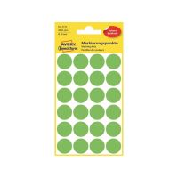 Etikety na ruční popis kolečko průměr 18 mm - světle zelené - 3174