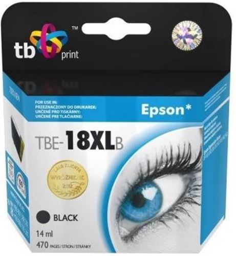 Inkoustová cartridge Epson T1811, C13T18114010, black, kompatibilní TB Print