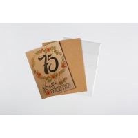 Přáníčko BeBechy – recyklovaný papír - 75 narozeniny