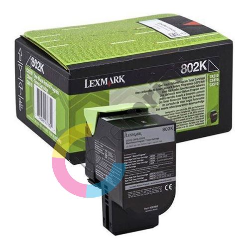 Toner Lexmark 80C20KE, black, originál 1