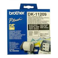 Papírové štítky Brother DK11209, 29mm x 62mm, bílá, 800 ks, pro tiskárny řady QL (1)