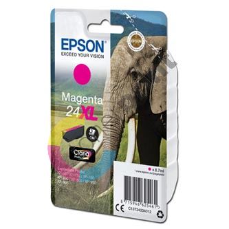 Inkoustová cartridge Epson C13T24334012, T2433, magenta, 24XL, originál