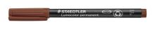 Popisovač Staedtler 318 F Lumocolor, 0,6mm, permanetní, hnědá