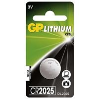 Knoflíková baterie GP CR2025 / DL2025 / ECR2025, lithiová 3 V, 165 mAh, 1 ks (1)