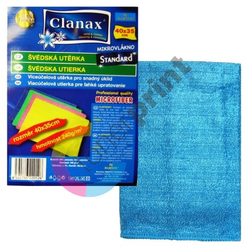 Clanax Standard švédská utěrka mikrovlákno 40 x 35 cm 240 g