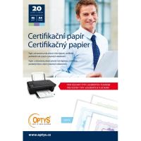 Certifikační papír A4, 20 listů, modrý, OP1576