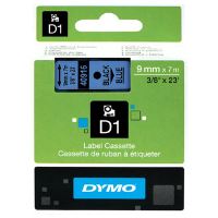 Páska Dymo D1 9 mm x 7m, černý tisk/modrý podklad, 40916, S0720710 (2)