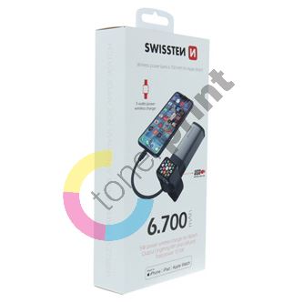 SWISSTEN, 2in1 Apple watch MFI Power Bank, Li-Pol, 5V, nabíjení mobilních telefonů, apple