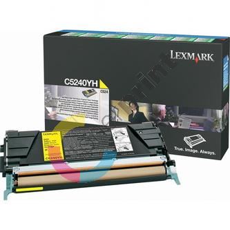 Toner Lexmark C524, 00C5240YH, žlutá, originál 1