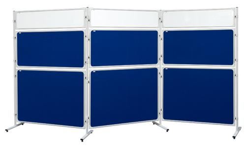 Panely k paravanům 2x3 Modular, 120 x 90 cm, filcový modrý