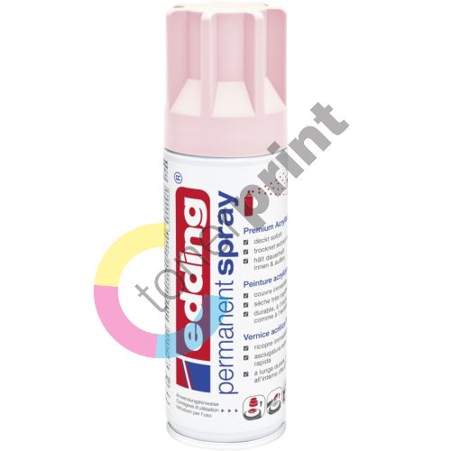 Akrylový sprej Edding 5200, pastelová růžová matná, 200 ml 1