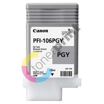 Inkoustová cartridge Canon PFI-106PGY, iPF-6300, iPF-6400, photo grey, originál