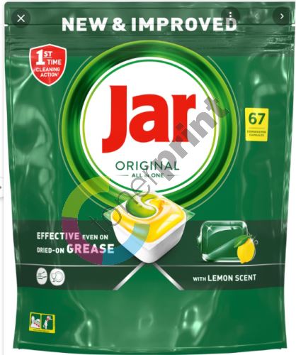 Jar Original All in One Lemon kapsle do myčky nádobí 67 kusů