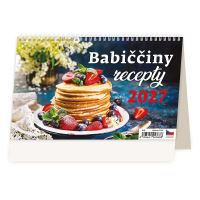 Stolní kalendář 2027 – Babiččiny recepty týdenní kalendář